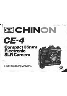 Chinon CE 4 manual. Camera Instructions.